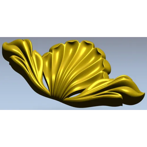 Декоративный картуш "Ракушка" - 3D модель STL для ЧПУ