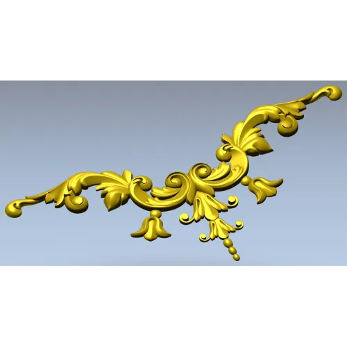 Rococo Acanthus Centerpiece - STL for CNC carving