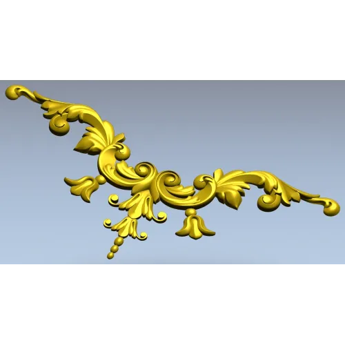 Rococo Acanthus Centerpiece - STL for CNC carving