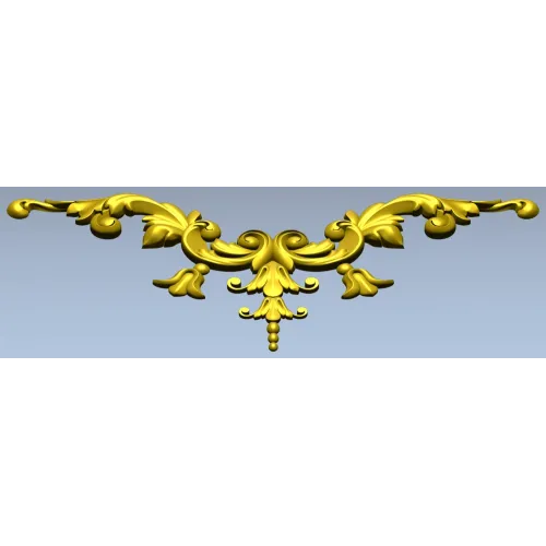 Rococo Acanthus Centerpiece - STL for CNC carving