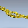Рокайльный картуш для ЧПУ - stl модель для фрезеровки