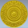 Sunflower Rosette Decorative STL for CNC milling