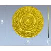 Sunflower Rosette Decorative STL for CNC milling