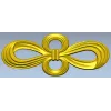 Decorative Ribbon Bow STL 3D Model for CNC Milling