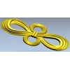 Decorative Ribbon Bow STL 3D Model for CNC Milling