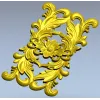 Картуш "Флора" - декоративная 3D модель STL для ЧПУ