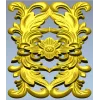 Картуш "Флора" - декоративная 3D модель STL для ЧПУ