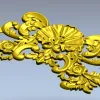 Rococo Shell Cartouche - STL 3D Model for CNC