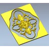 Декоративный картуш "Флора" - рельефная 3D модель STL для ЧПУ