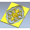 Декоративный картуш "Флора" - рельефная 3D модель STL для ЧПУ