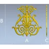 Regal Rocaille Cartouche STL for CNC