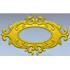 Овальный картуш для ЧПУ - декоративная 3D модель в формате STL