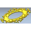 Овальный картуш для ЧПУ - декоративная 3D модель в формате STL