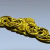 Барочный картуш с раковиной - stl модель для ЧПУ