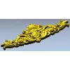 Baroque Fleur Cartouche - STL 3D model for CNC
