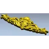 Baroque Fleur Cartouche - STL 3D model for CNC