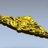 Baroque Fleur Cartouche - STL 3D model for CNC