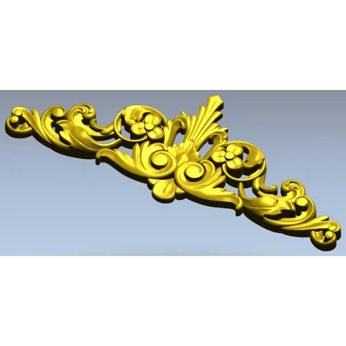Рокайльный вензель для фрезеровки - 3D модель STL