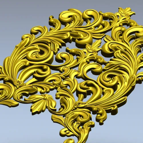 Барочный картуш для ЧПУ - 3D модель в формате STL