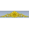 Imperial Fleur Cartouche - high-relief 3D model STL for CNC carving