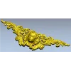 Барочная накладка с женским портретом - STL для ЧПУ