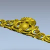 Рельефная рокайльная верхушка STL для ЧПУ