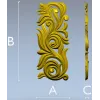 Акaнтовая накладка "Лира" - 3D модель STL для ЧПУ