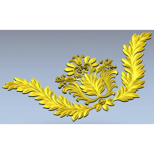 Лавровый картуш - 3D модель STL для ЧПУ
