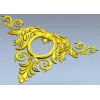 Corner Acanthus Cartouche STL 3D model for CNC