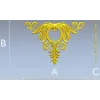 Corner Acanthus Cartouche STL 3D model for CNC