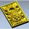 Барочный картуш с розеттой - STL 3D модель для ЧПУ
