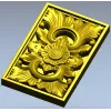 Барочный картуш с розеттой - STL 3D модель для ЧПУ