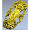 Ornate Oval Cartouche STL for CNC Router