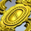 Ornate Oval Cartouche STL for CNC Router