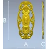 Ornate Oval Cartouche STL for CNC Router