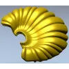 Shell Fan Relief - STL 3D model for CNC milling