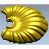 Shell Fan Relief - STL 3D model for CNC milling
