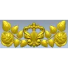 Картуш с розами - рельефная 3D модель в формате STL для ЧПУ