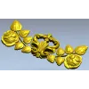 Картуш с розами - рельефная 3D модель в формате STL для ЧПУ