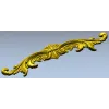 Ornamental Rococo Horizontal Applique STL 3D Model for CNC