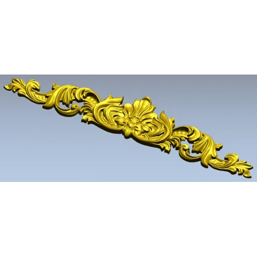 Baroque Acanthus Crest - STL 3D model for CNC