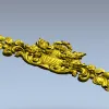 Барочный фриз с вазой - 3D модель в формате STL для ЧПУ