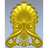 Elegant Shell & Scroll Corner - STL 3D Model for CNC