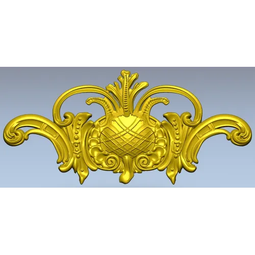 Regal Pineapple Cartouche - STL 3D model for CNC routing