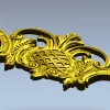Regal Pineapple Cartouche - STL 3D model for CNC routing