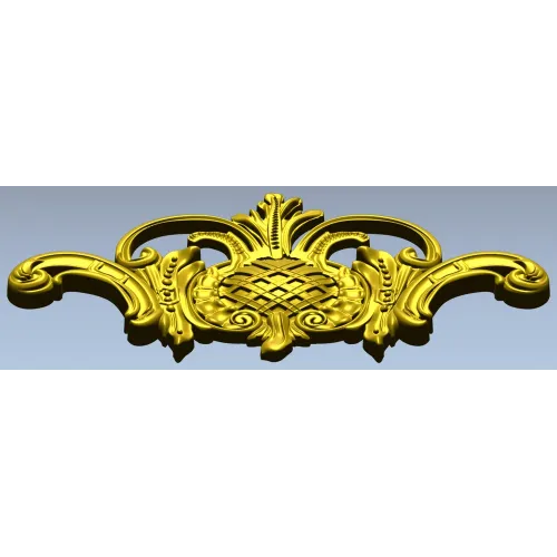 Regal Pineapple Cartouche - STL 3D model for CNC routing