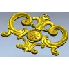 Regal rosette cartouche - STL decorative 3D model for CNC