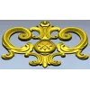 Regal rosette cartouche - STL decorative 3D model for CNC