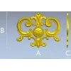 Regal rosette cartouche - STL decorative 3D model for CNC