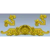 Shell Cartouche Decorative STL for CNC Milling